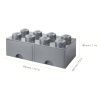 Šedý úložný box LEGO® Storage 25 x 50 cm
