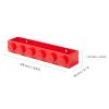 Červená nástěnná police LEGO® Storage 47,8 x 11,5 cm