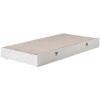 Bílá lakovaná zásuvka k posteli Vipack Amori 199 x 94 cm