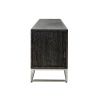 Černo stříbrný dubový TV stolek Richmond Blackbone 220 x 42,5 cm