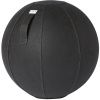 Černý koženkový sedací / gymnastický míč VLUV BOL VEGA Ø 65 cm