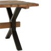 Hnědý dřevěný jídelní stůl J-line Talia 180 x 90 cm -fv-interier-25