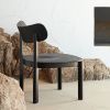 Černé dřevěné lounge křeslo Teulat Nara -fv-interier-25