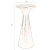 Měděný odkládací stolek DUTCHBONE MOUNT 25 cm s mramorovou deskou