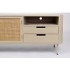 Béžový dřevěný TV stolek  s ratanovou výplní WLL AMAYA 150 x 38 cm -fv-interier-25