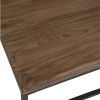 Set dvou hnědých dřevěných konferenčních stolků J-line Conrad 120x120 / 72x80 cm -fv-interier-25