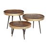 Set kovových odkládacích stolků Luton 54 cm