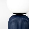 Bílá skleněná stolní lampa ZUIVER DASH s modrou keramickou podstavou -fv-interier-25