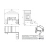 Bílá borovicová dětská postel Vipack Housebed se skluzavkou 90 x 200 cm