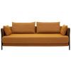 Oranžová bouclé rozkládací dvoumístná pohovka Softline Madison 209 cm