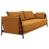 Oranžová bouclé rozkládací dvoumístná pohovka Softline Madison 209 cm