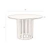 350658 2 dubovy kulaty jidelni stul dutchbone barlet 120 cm