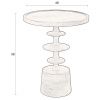 Hnědý mangový odkládací stolek DUTCHBONE Cath 46 cm