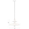 Hnědé mangové závěsné světlo DUTCHBONE CATH 43 cm