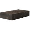 Hnědo šedý mramorový konferenční stolek AUDO PLINTH 137 x 76 cm