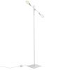 Bílá kovová stojací lampa Dogi 2
