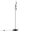 Černá kovová stojací lampa Dogi 2 160 cm