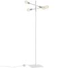 Bílá kovová stojací lampa Dogi 4