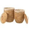 Set dvou košů na prádlo z přírodních vláken J-line Lando 54/60 cm