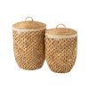 Set dvou košů na prádlo z přírodních vláken J-line Lando 54/60 cm