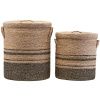 Set dvou košů na prádlo z přírodních vláken Laundry 40/50 cm