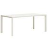 Bílý kovový zahradní jídelní stůl Kave Home Culip 180 x 90 cm
