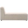 Béžová látková lenoška Kave Home Neom 152 cm