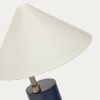 Modro bílá kovová stolní lampa Kave Home Shiva 42 cm -fv-interier-25