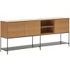 Dubová komoda Kave Home Vedrana 195 x 40 cm
