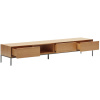 Dubový TV stolek Kave Home Vedrana 195 x 40 cm