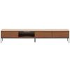 Ořechový TV stolek Kave Home Vedrana 195 x 40 cm