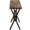 Hnědý dřevěný toaletní stolek J-line Talia 120 x 35 cm