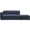 Tmavě modrá látková rohová modulární pohovka Kave Home Neom 244 cm, levá/pravá