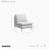 Bílé bouclé křeslo Belle -fv-interier-25