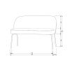 Tmavě zelená látková jídelní lavice Tergi 120 cm -fv-interier-25