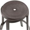 Hnědá plastová zahradní barová židle Stack Maxi 76,5 cm -fv-interier-25