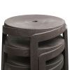 Hnědá plastová zahradní stolička Stack Mini 36,5 cm -fv-interier-25