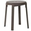 Hnědá plastová zahradní stolička Stack Mini 36,5 cm