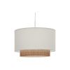 Bílé stínidlo Kave Home Erna 40 cm