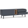 Antracitově šedý lakovaný TV stolek Teulat Corvo 180 x 40 cm -fv-interier-25
