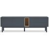 Antracitově šedý lakovaný TV stolek Teulat Corvo 180 x 40 cm -fv-interier-25