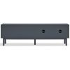 Antracitově šedý lakovaný TV stolek Teulat Corvo 180 x 40 cm -fv-interier-25