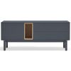Antracitově šedý lakovaný TV stolek Teulat Corvo 140 x 40 cm -fv-interier-25