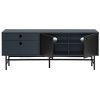 Tmavě modrý lakovaný TV stolek Teulat Punto 140 x 40 cm -fv-interier-25