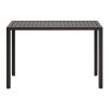 Šedý kovový zahradní barový stůl Kave Home Culip 150 x 77 cm