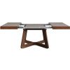 Hnědý dubový rozkládací jídelní stůl Windsor & Co Nodi 130/230 x 130 cm