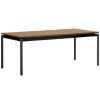 Rozkládací zahradní jídelní stůl z polywoodu Kave Home Canyelles 140/200 x 90 cm s černou podnoží