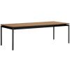 Rozkládací zahradní jídelní stůl z polywoodu Kave Home Canyelles 180/240 x 100 cm s černou podnoží