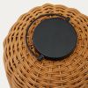 Hnědá zahradní LED lampa z umělého ratanu Kave Home Saranella 37 cm -fv-interier-25
