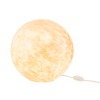 Oranžovo-bílá skleněná stolní lampa J-line Melifa 20 cm